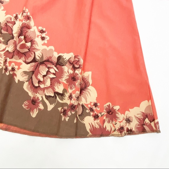 Patagonia Kamala Ruffle Tank Organic Cotton Dress: Coral Floral - Picture 5 of 8